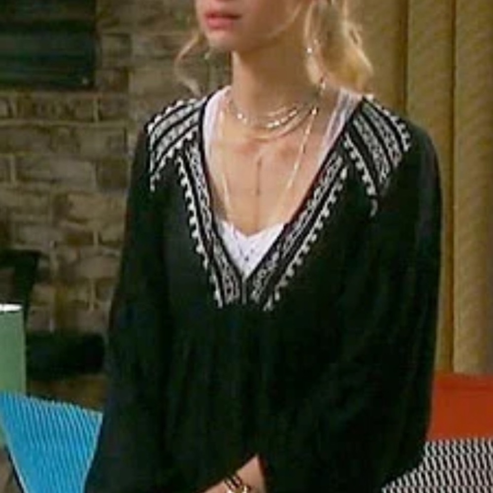 Anthropologie Band of Gypsies Black Boho Mini Dress